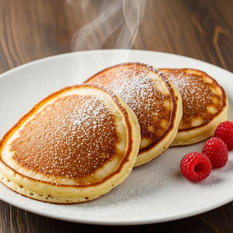Three Homemade Pancakes