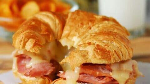 Hot Ham & Cheese with Fruit